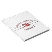CMA Certified Medical Assistant LOGO Notitieblok (Schuin)