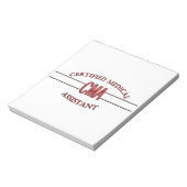 CMA Certified Medical Assistant LOGO Notitieblok (Linkerzijde)