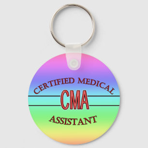 CMA Certified Medical Assistant LOGO Sleutelhanger