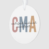 CMA Certified Medical Assistant Ornament (voorkant)