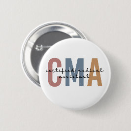 CMA Certified Medical Assistant Ronde Button 5,7 Cm