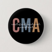 CMA Certified Medical Assistant Ronde Button 5,7 Cm (Voorkant)