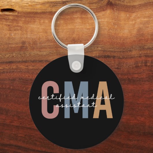 CMA Certified Medical Assistant Sleutelhanger (Voorkant)