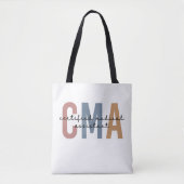 CMA Certified Medical Assistant Tote Bag (Voorkant)