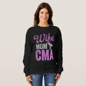 Cma Certified Medical Assistant Wife Assistent Trui (Voorkant volledig)