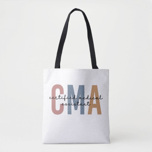 CMA gecertificeerd medisch assistent Tote Bag (Voorkant)