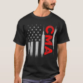 CMA gecertificeerde medische assistent assisteren T-shirt (Voorkant)