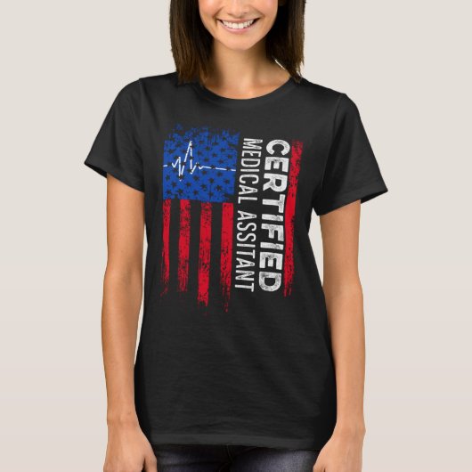 CMA-gecertificeerde medische assistent T-shirt (Voorkant)