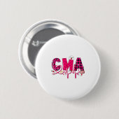 Cma Medical Istant Valentines Day Nursing Valen  Ronde Button 5,7 Cm (Voorkant /achterkant)