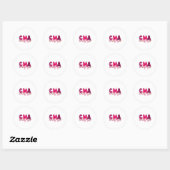 Cma Medical Istant Valentines Day Nursing Valen  Ronde Sticker (Vel)