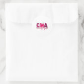 Cma Medical Istant Valentines Day Nursing Valen  Ronde Sticker (Tas)