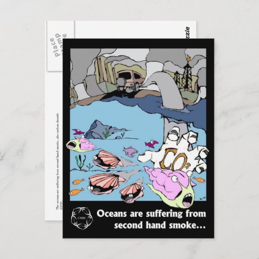 CMBC Ocean Acidifcation Plans: Oceanen zijn Suffer Briefkaart (Voorkant / Achterkant)