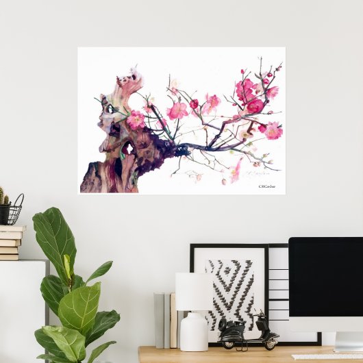 CMCarlson Cherry Blossom Poster (Thuiskantoor)