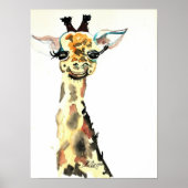 CMCarlson Cute Giraffe Poster (Voorkant)