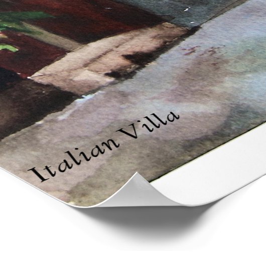 CMCarlson Italiaans Villa Poster (Hoek)