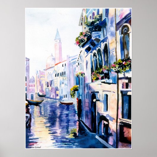 CMCarlsonVenice Canal Poster (Voorkant)
