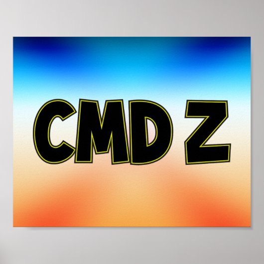 CMD Z  POSTER (Voorkant)