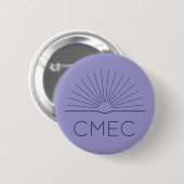CMEC Button - paarse met marine logo (Voorkant /achterkant)