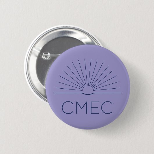 CMEC Button - paarse met marine logo (Voorkant /achterkant)