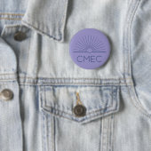 CMEC Button - paarse met marine logo (In situ)