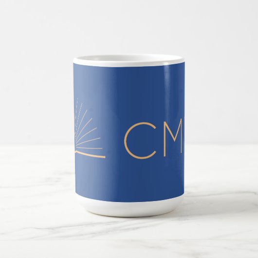 CMEC Coffee Mok - 15-oz, Programma 9, blauw met pe (Center)