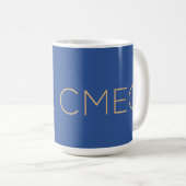 CMEC Coffee Mok - 15-oz, Programma 9, blauw met pe (Voorkant rechts)