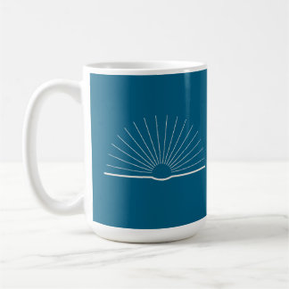 CMEC Coffee Mok - 15-oz, turquoise met wit