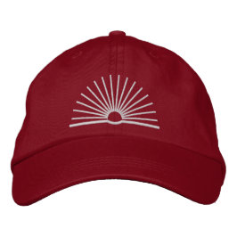 CMEC honkbalpet - rood met wit logo Geborduurde Pet