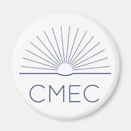 CMEC Koelkastmagneet - wit met marine logo Magneet