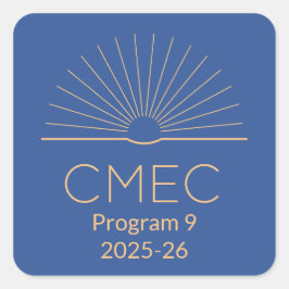 CMEC-Stickers - vierkant, Programma 9, 1,5 "x1,5" Vierkante Sticker