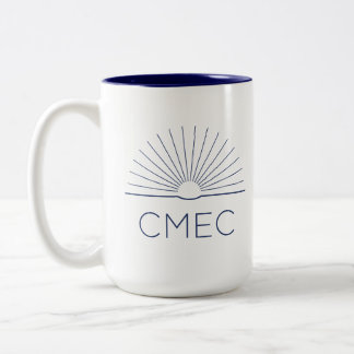 CMEC Tweekleurige Mok - 15 oz, marine logo en inte