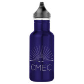 CMEC Waterfles - 18 oz, blauw met witte logo Waterfles (Rechts)