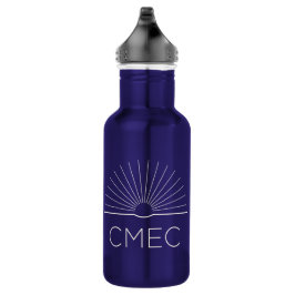 CMEC Waterfles - 18 oz, blauw met witte logo Waterfles