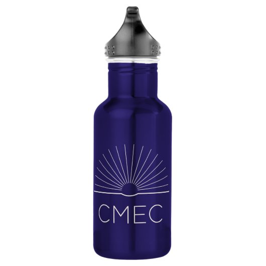 CMEC Waterfles - 18 oz, blauw met witte logo Waterfles (Rechts)