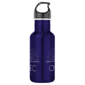 CMEC Waterfles - 18 oz, blauw met witte logo Waterfles (Voorkant)