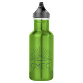 CMEC Waterfles - 18 oz, groen met marine logo Waterfles (Rechts)