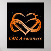 CML Warrior I'm Fine Chronic Myeloid Leukemia Awar Poster (Voorkant)