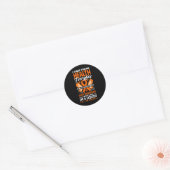 CML Warrior in Fine Chronic Myeloid Leukemia Aware Ronde Sticker (Envelop)