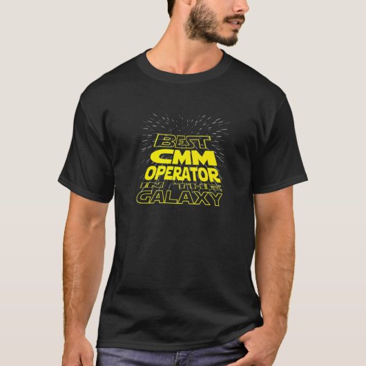 CMM Operator Cool Galaxy Job T-shirt (Voorkant)