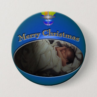 CMN kerstButton 3 Ronde Button 7,6 Cm