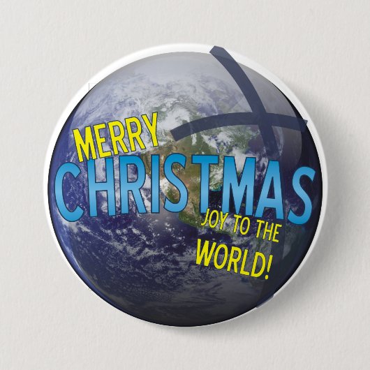 CMN kerstButton 4 Ronde Button 7,6 Cm (Voorkant)