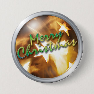 CMN kerstButton 5 Ronde Button 7,6 Cm