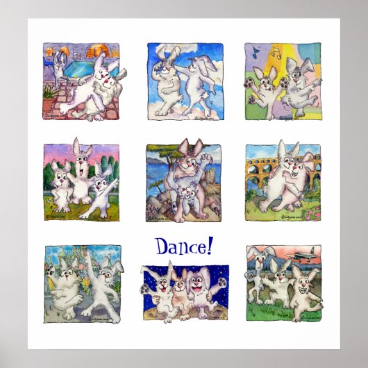 C'mon Let's Dance Poster Print (Voorkant)