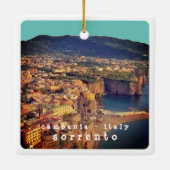 CMP002 SORRENTO, Campania, Italië Keramisch Ornament (Achterkant)