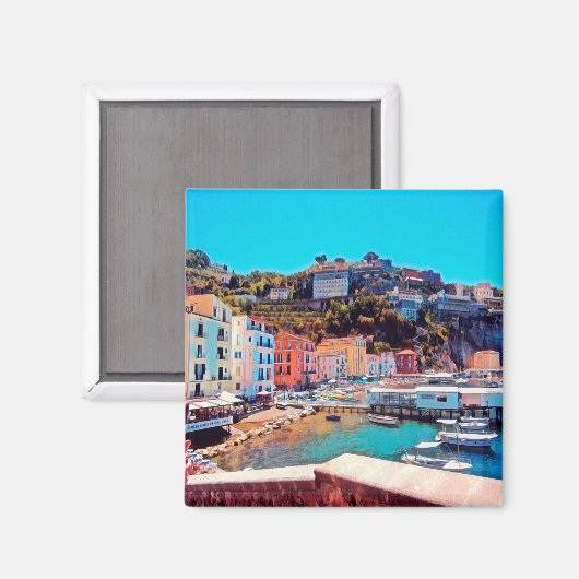 CMP005 SORRENTO, Campanië, Italië, Koelkast Magneet (Voorkant / Achterkant)