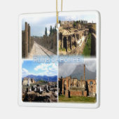 CMP010 NAPLES, RUINS OF POMPEI, Italië, Keramisch Ornament (Links)