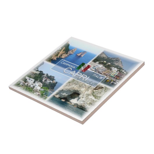 CMP019 CAPRI, Campania, Italië, Tegeltje (Zijkant)