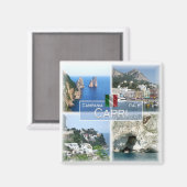 CMP020 CAPRI, Campanië, Italië, Fridge Magneet (Voorkant / Achterkant)
