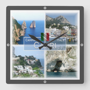 CMP020 CAPRI, Campanië, Italië Vierkante Klok
