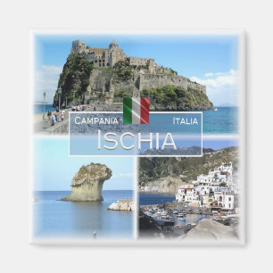 CMP023 ISCHIA, Campania, Italië, Koelkast Magneet